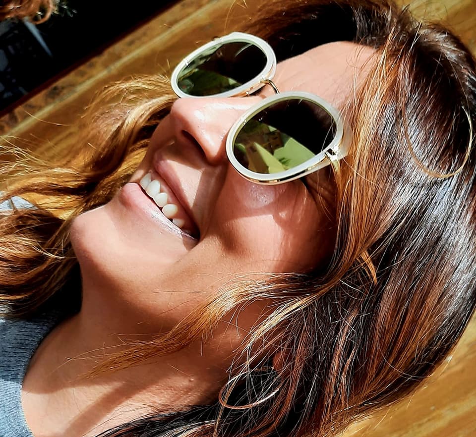 Gafas Redondas Blanco Perla